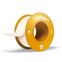 Zdjęcie produktu - #0 Leukopor Plaster mocujący w rolce do sk&oacute;ry wrażliwej 1,25 cm x 5 m, 1 szt.