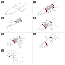 Zdjęcie produktu - #1 Actimove Professional Line ManuMotion Orteza stabilizująca nadgarstek biała prawa XS