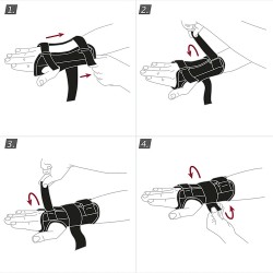 Zdjęcie produktu - #1 Actimove Professional Line Manus Forte Orteza nadgarstka czarna prawa XS