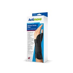 Zdjęcie produktu - #1 Actimove Professional Line Manus Forte Plus Orteza nadgarstka i kciuka czarna prawa S/M