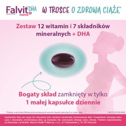 Zdjęcie produktu - #2 Falvit Mama 2 DHA, 30 kaps. - witaminy dla kobiet w ciąży i karmiących piersią