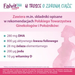 Zdjęcie produktu - #4 Falvit Mama 2 DHA, 30 kaps. - witaminy dla kobiet w ciąży i karmiących piersią