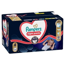 Zdjęcie produktu - #0 Pampers Night Pants 4 Pieluchomajtki dla dzieci, 104 szt.