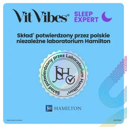 #7 – Vit Vibes Sleep Expert żelki z melatoniną o smaku jagodowym z nutą lawendy, 60 szt.
