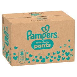 Zdjęcie produktu - #0 Pampers Active Baby Pants 8 Pieluchomajtki dla dzieci, 92 szt.