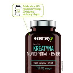 Zdjęcie produktu - #2 Essensey Kreatyna Monohydrat + B5, B6, 90 kaps.
