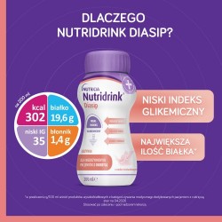 Zdjęcie produktu - #2 Nutridrink Diasip o smaku truskawkowym, 4 x 200 ml