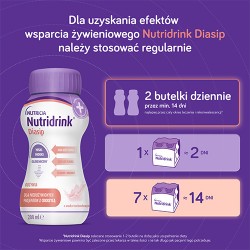 #5 – Nutridrink Diasip o smaku truskawkowym, 4 x 200 ml