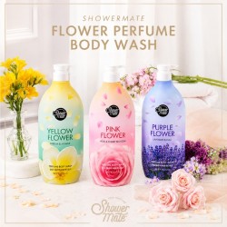 #1 – Aekyung Showermate Purple Flower Perfumowany żel pod prysznic, 1,2 l