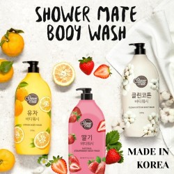 Zdjęcie produktu - #1 Aekyung Showermate Natural Strawberry Żel pod prysznic, 1,2 l