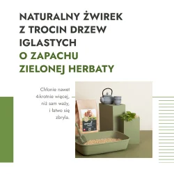 Miniaturka artykułu - #1 AnimaxKot Żwirek zbrylający o zapachu zielonej herbaty, 20 l