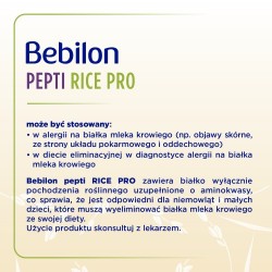 Zdjęcie produktu - #1 Bebilon Pepti Rice Pro dla niemowląt od urodzenia, 400 g