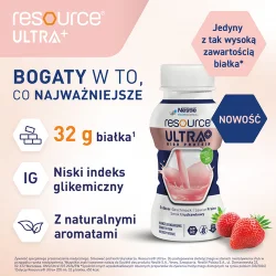 Miniaturka artykułu - #0 Resource Ultra + smak truskawkowy, 4 x 200 ml