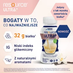 Miniaturka artykułu - #0 Resource Ultra+ smak waniliowy, 4 x 200 ml