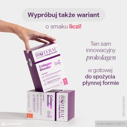 #6 – Biotebal Hair & Skin Collagen Booster o smaku brzoskwiniowym, 30 sasz.