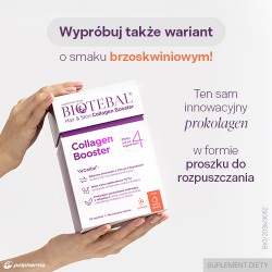 #6 – Biotebal Hair & Skin Collagen Booster o smaku liczi, 30 sasz.