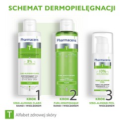 Zdjęcie produktu - #3 Pharmaceris T SEBO-ALMOND PEEL 10% Krem z 10% kwasem migdałowym na noc - II stopień złuszczania, 50 ml
