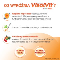 Zdjęcie produktu - #1 VISOLVIT ORANGE JUNIOR - 10 saszetek