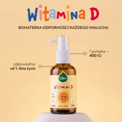 Miniaturka artykułu - #0 Olini Witamina D dla dzieci i niemowląt, 30 ml