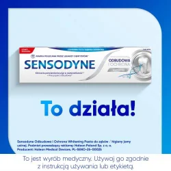 #5 – Sensodyne Odbudowa i Ochrona Whitening Pasta wybielająca z fluorem do nadwrażliwych zęb&oacute;w, 75 ml
