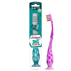 Miniaturka artykułu - #1 Aquafresh Big Teeth Szczoteczka do zęb&oacute;w dla dzieci 6-8 lat miękka, 1 szt.