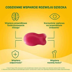 Miniaturka artykułu - #1 Moller's Omega-3 Wysoka Koncentracja Żelki o smaku malinowym, 27 szt.