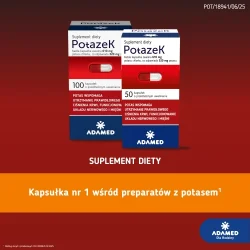 Miniaturka artykułu - #0 POTAZEK+ chlorek potasu, 50 kapsułek