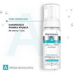Zdjęcie produktu - #0 Pharmaceris A PURI-SENSILIUM Łagodząca pianka myjąca do twarzy i oczu, 150 ml