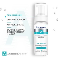 Zdjęcie produktu - #2 Pharmaceris A PURI-SENSILIUM Łagodząca pianka myjąca do twarzy i oczu, 150 ml