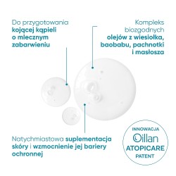 Zdjęcie produktu - #2 OILLAN Derm+ Emulsja natłuszczająca do kąpieli, 200ml
