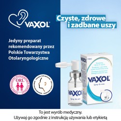 Zdjęcie produktu - #0 VAXOL do usuwania woskowiny usznej spray - 10 ml 