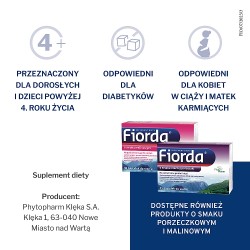 Zdjęcie produktu - #4 FIORDA o smaku cytryny, 30 past. do ssania