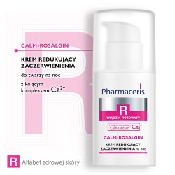 Zdjęcie produktu - #1 PHARMACERIS R CALM-ROSALGIN Krem na noc redukujący zaczerwienienia, 30ml