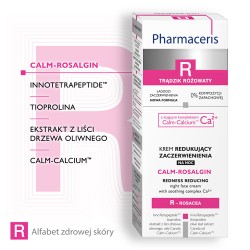 Zdjęcie produktu - #2 PHARMACERIS R CALM-ROSALGIN Krem na noc redukujący zaczerwienienia, 30ml