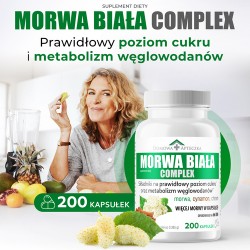 Zdjęcie produktu - #0 Domowa Apteczka Morwa Biała Complex, 200 kaps.
