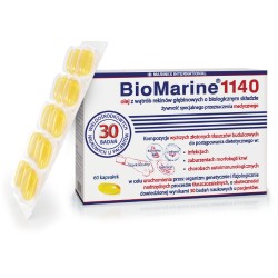 Zdjęcie produktu - #0 BIOMARINE 1140 olej z wątroby rekin&oacute;w głębinowych, 60 kaps.