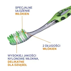 Miniaturka artykułu - #0 ELGYDIUM INTER-ACTIVE Medium Średnia Szczoteczka do zęb&oacute;w, 1szt.