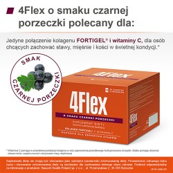 Zdjęcie produktu - #5 4Flex Kolagen o smaku czarnej porzeczki, 30 sasz.