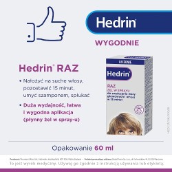 Zdjęcie produktu - #3 Hedrin Raz Żel w sprayu na wszy i gnidy, 60 ml