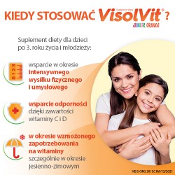 Zdjęcie produktu - #2 VISOLVIT ORANGE Junior - 30 saszetek