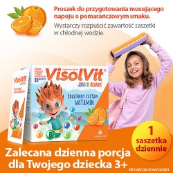 Zdjęcie produktu - #4 VISOLVIT ORANGE Junior - 30 saszetek