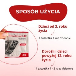 Zdjęcie produktu - #3 ProctoLact-M doustny probiotyk proktologiczny, 10 sasz.