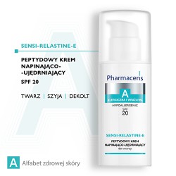 Zdjęcie produktu - #0 Pharmaceris A SENSI-RELASTINE-E Peptydowy krem napinająco-ujędrniający SPF20, 50 ml