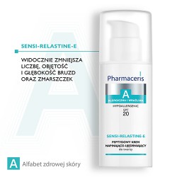 Zdjęcie produktu - #3 Pharmaceris A SENSI-RELASTINE-E Peptydowy krem napinająco-ujędrniający SPF20, 50 ml