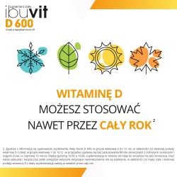 Zdjęcie produktu - #2 Ibuvit D 600 Krople w kapsułkach twist-off 600j.m. - 30 kapsułek 