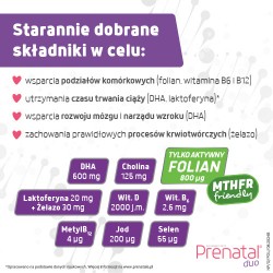 Zdjęcie produktu - #1 Prenatal DUO, 60 kaps. żelatynowych + 30 kaps. twardych - suplement diety dla kobiet w ciąży