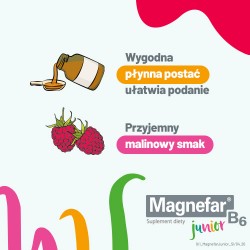 Zdjęcie produktu - #4 Magnefar B6 Junior płyn, 120ml