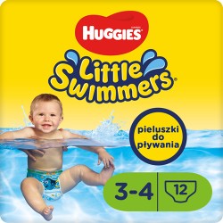#0 – Pieluchy do pływania HUGGIES Little Swimmers 3-4  7kg-15kg - 12 sztuk