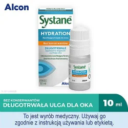 Miniaturka artykułu - #0 Systane Hydration Nawilżające krople do oczu bez konserwant&oacute;w, 10 ml - łagodzą objawy suchego oka