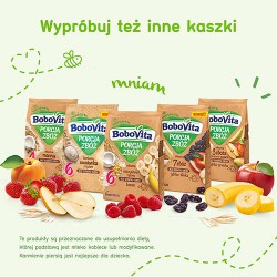 Zdjęcie produktu - #3 BoboVita Porcja Zb&oacute;ż Kaszka mleczna kukurydziano- ryżowa 3 owoce - 210 g (25763)